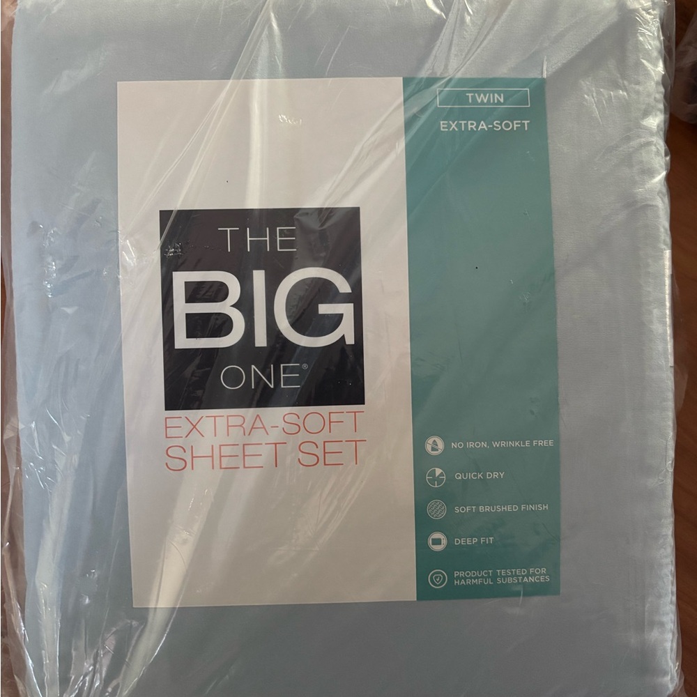 The Big One Blue Sheet Set Soft and Tranquil Bedding